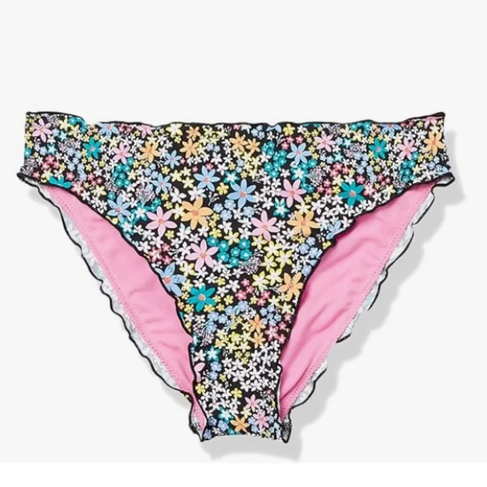 Hobie Girls' Ruffle Hipster Swim Bottom. Size 16